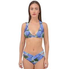 Hydrangea  Double Strap Halter Bikini Set