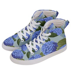 Hydrangea  Women s Hi-top Skate Sneakers by Sobalvarro