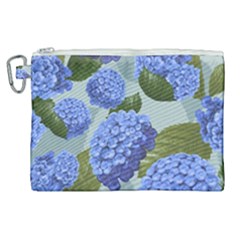 Hydrangea  Canvas Cosmetic Bag (xl)