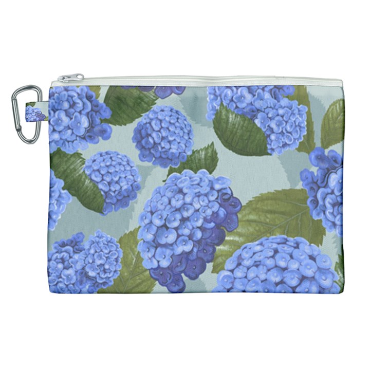 Hydrangea  Canvas Cosmetic Bag (XL)