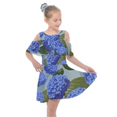 Hydrangea  Kids  Shoulder Cutout Chiffon Dress by Sobalvarro