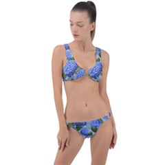 Hydrangea  Ring Detail Crop Bikini Set