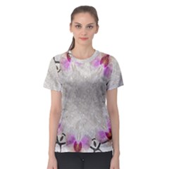 Orchidées Fleurs Abstrait Women s Sport Mesh Tee