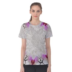 Orchidées Fleurs Abstrait Women s Cotton Tee