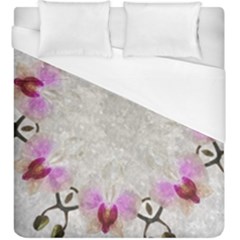 Orchidées Fleurs Abstrait Duvet Cover (King Size)