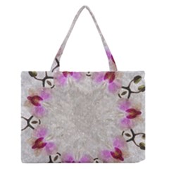 Orchidées Fleurs Abstrait Zipper Medium Tote Bag