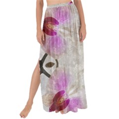 Orchidées Fleurs Abstrait Maxi Chiffon Tie-Up Sarong