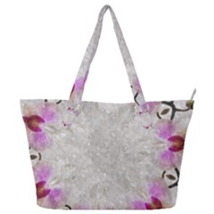 Orchidées Fleurs Abstrait Full Print Shoulder Bag