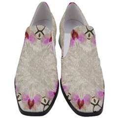 Orchidées Fleurs Abstrait Women Slip On Heel Loafers