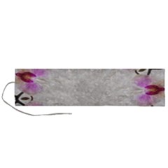 Orchidées Fleurs Abstrait Roll Up Canvas Pencil Holder (L)