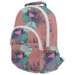 Leaves Rounded Multi Pocket Backpack by Sobalvarro