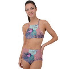 Leaves High Waist Tankini Set by Sobalvarro