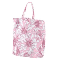 Pink Flowers Giant Grocery Tote by Sobalvarro