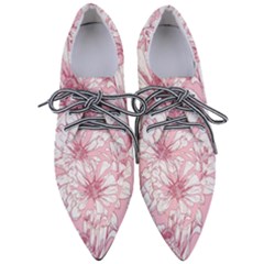 Pink Flowers Women s Pointed Oxford Shoes by Sobalvarro