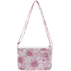 Pink Flowers Double Gusset Crossbody Bag by Sobalvarro
