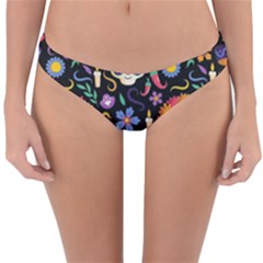 Dia De Los Muertos Reversible Hipster Bikini Bottoms by Sobalvarro