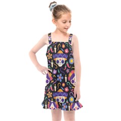 Dia De Los Muertos Kids  Overall Dress by Sobalvarro