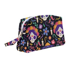 Dia De Los Muertos Wristlet Pouch Bag (medium) by Sobalvarro