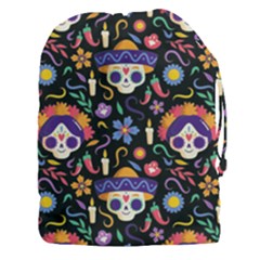 Dia De Los Muertos Drawstring Pouch (3xl) by Sobalvarro