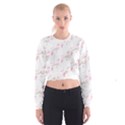 Pattern Orchidée Fleurs Cropped Sweatshirt View1