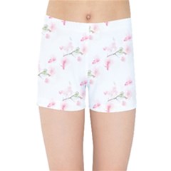 Pattern Orchidée Fleurs Kids  Sports Shorts by kcreatif