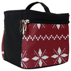 Christmas Pattern Make Up Travel Bag (big) by Sobalvarro