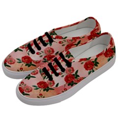 Pattern Flower Paper Men s Classic Low Top Sneakers by HermanTelo