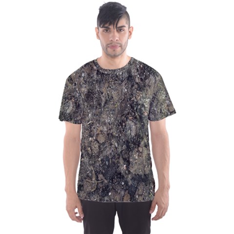 Grunge Organic Texture Print Men s Sports Mesh Tee by dflcprintsclothing