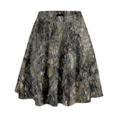 Grunge Organic Texture Print High Waist Skirt by dflcprintsclothing