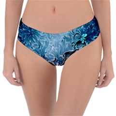 Wonderful Blue Flowers Reversible Classic Bikini Bottoms by FantasyWorld7
