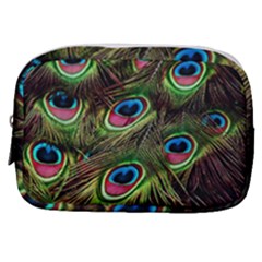 Peacock Feathers Color Plumage Make Up Pouch (small) by Celenk