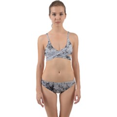 Degrade Blanc/gris Wrap Around Bikini Set by kcreatif