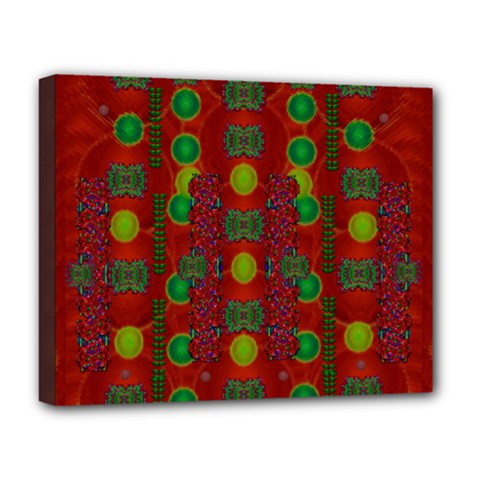 In Time For The Season Of Christmas Deluxe Canvas 20  x 16  (Stretched)