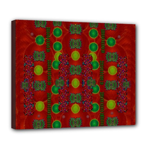 In Time For The Season Of Christmas Deluxe Canvas 24  x 20  (Stretched)