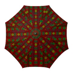 In Time For The Season Of Christmas Golf Umbrellas by pepitasart