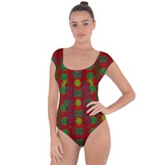 In Time For The Season Of Christmas Short Sleeve Leotard 