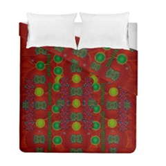 In Time For The Season Of Christmas Duvet Cover Double Side (Full/ Double Size)