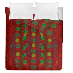 In Time For The Season Of Christmas Duvet Cover Double Side (queen Size) by pepitasart