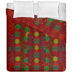 In Time For The Season Of Christmas Duvet Cover Double Side (California King Size)