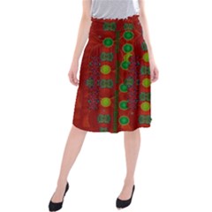 In Time For The Season Of Christmas Midi Beach Skirt