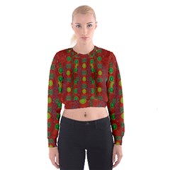 In Time For The Season Of Christmas Cropped Sweatshirt