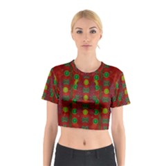 In Time For The Season Of Christmas Cotton Crop Top