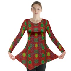 In Time For The Season Of Christmas Long Sleeve Tunic 