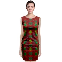 In Time For The Season Of Christmas Classic Sleeveless Midi Dress