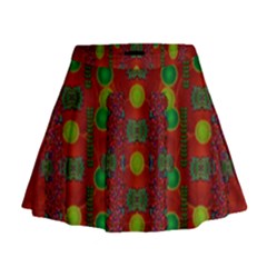 In Time For The Season Of Christmas Mini Flare Skirt