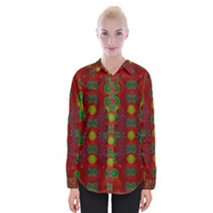 In Time For The Season Of Christmas Womens Long Sleeve Shirt