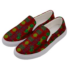 In Time For The Season Of Christmas Men s Canvas Slip Ons