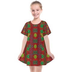 In Time For The Season Of Christmas Kids  Smock Dress