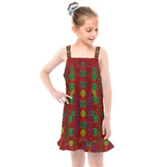 In Time For The Season Of Christmas Kids  Overall Dress