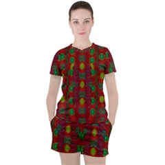 In Time For The Season Of Christmas Women s Tee and Shorts Set